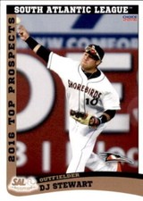 2016 Choice South Atlantic League Top Prospects #10 D.J. Stewart Rookie Orioles