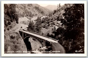 Vtg Oregon OR Canyon Creek Bridge Pacific Highway RPPC Real Photo Postcard - Picture 1 of 2