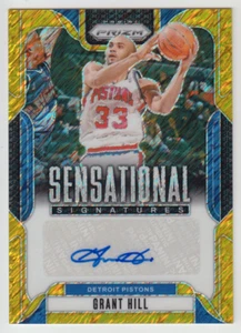 2024-25 Panini Grant Hill Sensational Signatures Gold Shimmer Prizm Auto 06/10 - Picture 1 of 2