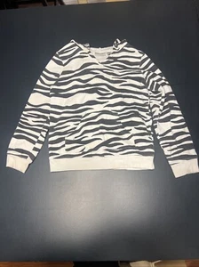 Jumping Beans Girl’s Size 6X Zebra Pattern Hoodie & Kangaroo Pocket - Picture 1 of 10