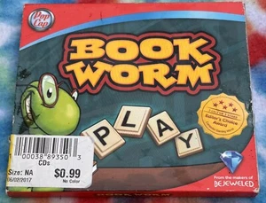 Book Worm - Vtg PC CD 2002 PopCap Games RARE Word-Puzzle Disc: Excellent Cond. - Picture 1 of 8