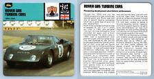 Rover Gas Turbine Cars 1950-65 Competition Edito Service #10-07  Auto Rally Card