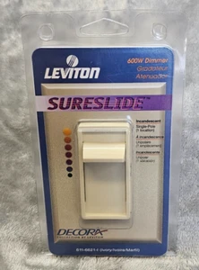 Leviton 611-6621-I Decora Sureslide 600W Dimmer Switch Ivory - Picture 1 of 11