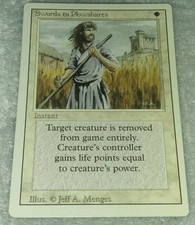 Revised Swords to Plowshares Magic the Gathering MTG LP
