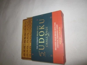 sudoku game in wooden piece and ad cover top see photos - Picture 1 of 14