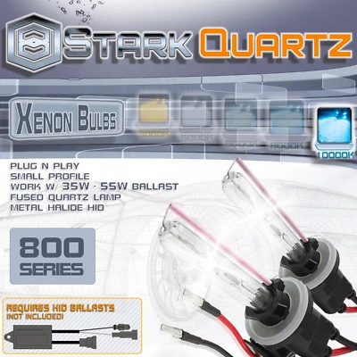 35W / 55W Xenon HID Bulbs Fog Light 10000K Blue - 880 881 899 Replacement Pair - Image 1 of 3