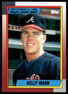 1990 Topps Major League Debut 1989 76 Kelly Mann  Braves  Baseball Card