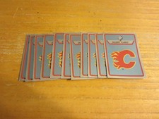 Calgary Flames Lot of 11 Foil Logo Hockey Stickers NHL
