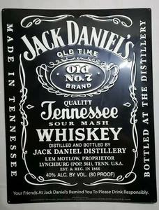 Retro 2007 Alcohol " Jack Daniels Tennessee Whiskey" Metal Sign - Picture 1 of 12