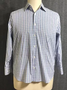 Bonobos Men's Size 16.5 Slim Fit Stretch Dress Shirt Plaid Long Sleeve Button Up - Picture 1 of 8