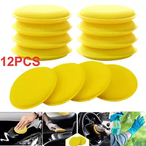 12Pcs Car Microfiber Polishing Pads Wax Applicator Foam Sponge Cleaning Buffer - Picture 1 of 11