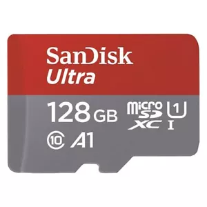 Karta pamięci SanDisk 128GB Ultra Micro SD SDXC A1 98 MB/s UHS-I karta microSDXC - Zdjęcie 1 z 1
