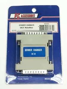 NEW PC Accessories DB25 Male to Male M-M Gender Changer 16165 - Picture 1 of 1