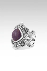 Neu Designer Ring Sarda Sterlingsilber 925 Purpurit Handwerker von Bali - Bild 1 von 16