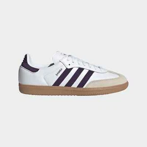 [JS1392] Adidas Women's Samba OG  White Purple Gum *NEW* - Picture 1 of 12
