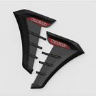 Carbon Fiber Look Motorcycle Fuel Tank Pad Sticker Vent Wing Protector Universal