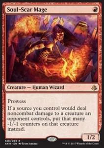 MTG SOUL SCAR MAGE FOIL EXC - MAGO SFREGIASPIRITO - AKH - MAGIC - Picture 1 of 1