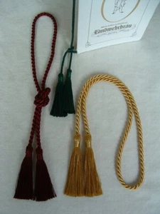 10 Cordones Decorativos Navideños 2 Borlas Cada uno - Handmade in GERMANY! - Imagen 1 de 2