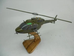 OH-58 Kiowa Helicopter Desktop Mahogany Wood Model Small New - Picture 1 of 6