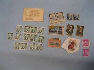 25 Stamps George Washington Abraham Lincoln Robert Frost Nice Vintage (O) - Picture 1 of 12