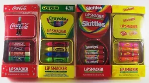 Smacker Lip Balm One 5pc Tin U Pick Coca Cola-Crayola-Skittles-Starburst Gift - Picture 1 of 10