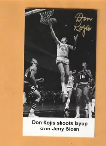 Tarjeta de visita firmada AUTO por Don Kojis San Diego Rockets Marquette Warriors - Imagen 1 de 2