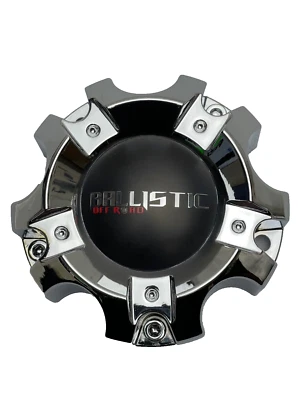 Ballistic Chrome Wheel Center Cap Old Logo CAP-WX03-135/139.7-5H - Image 1 of 3