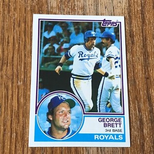 1983 Topps # 600 George Brett Kansas City Royals RAZOR SHARP PACK FRESH MINT