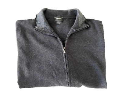 Suéter Chaqueta Cremallera Completa 100% Lana Neiman Marcus Para Hombre Foto 1 de 4