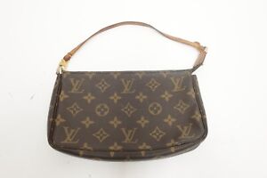 Authentic Louis Vuitton Monogram Pochette Accessories Pouch Bag  #12855