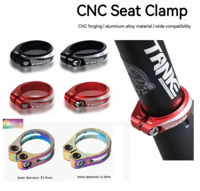 COLLETTO MORSETTO REGGISELLA CANOTTO TUBO SELLA BICI CORSA MTB 27,2/28,6/30,8/31 - Immagine 1 di 4