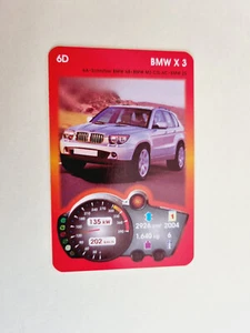 BMW X 3 CARD RARE 80S CAR PAPER ORIGINAL VINTAGE 80S - Picture 1 of 2