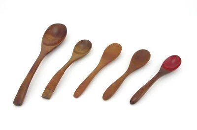 Cucharas de té japonesas de madera | Auténticas hechas a mano en Japón | Para té verde Sencha Foto 1 de 2