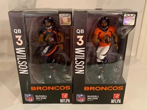 Russell Wilson Denver Broncos Series 3 Imports Dragon 7 Figure Regular + Chase - Picture 1 of 1