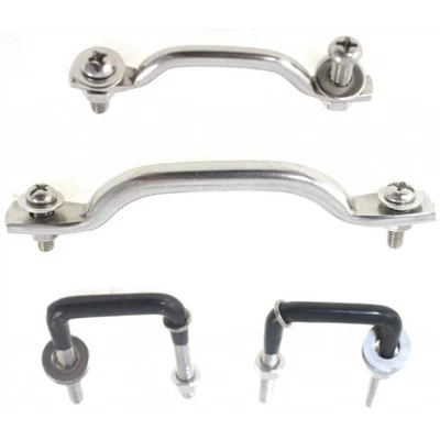 Herrajes para parabrisas de acero inoxidable para Jeep CJ3/CJ5/CJ6/CJ7 1959-1986 | Kit de amarre Foto 1 de 4