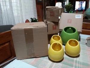 MyGift Ceramic Wall Pocket Planters Hanging Succulent Pots - 6 To Choose From! - Picture 1 of 6