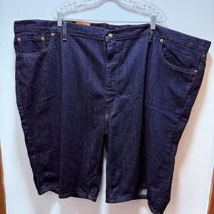 Levi's 469 Loose Shorts Mens Size 56 Dark Wash NEW WITH TAGS - Picture 1 of 6