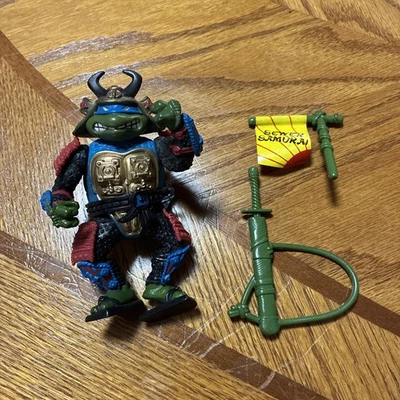 1990 Playmates Teenage Mutant Ninja Turtles TMNT Samurai Leonardo complete - Image 1 of 3