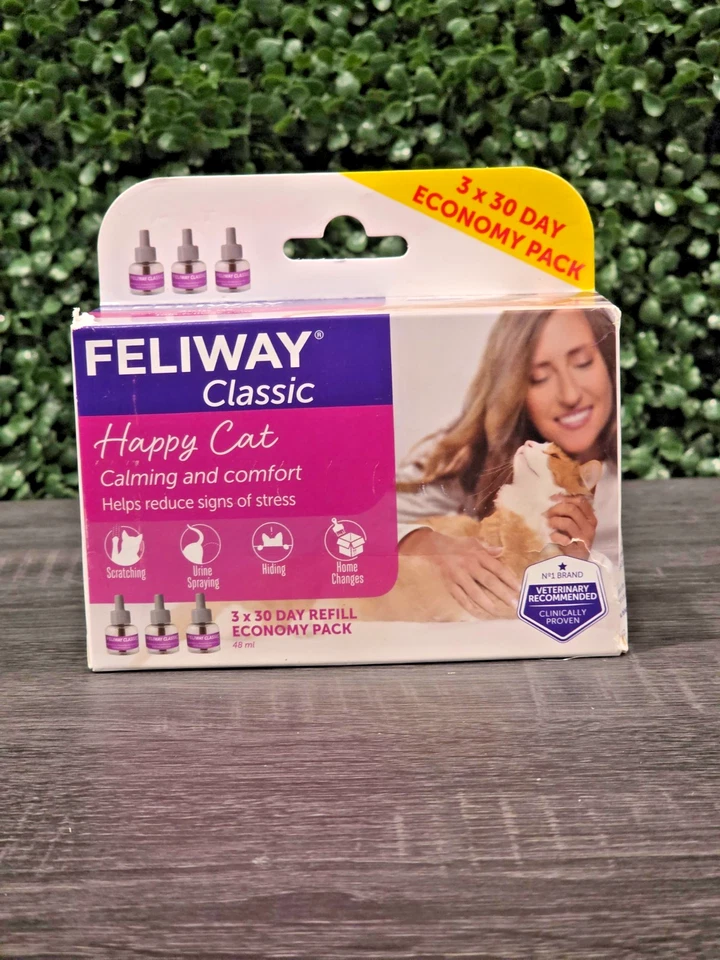 (3 PACK) FELIWAY Classic Happy Cat Calming Pheromone Refill - 90 Days (EXP 2027) - Image 1 of 4