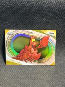 2025 Topps Chrome Disney Sebastian #59 Gold Refractor 33/50 - Picture 1 of 4