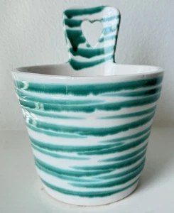 Gmundner Keramik grün geflammt Blumentopf Schaffl GK2721 (REG) 09/25 - Imagen 1 de 5