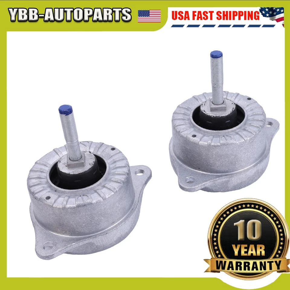 Pair Set of 2 Engine Mounts for Porsche 911 996 Carerra 1999-2005 99337504908 - Image 1 of 4