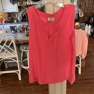 Top Kate Spade rosa intenso pequeño 100 % seda - Imagen 1 de 5