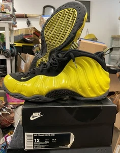 Nike Air Foamposite One Wu Tang Mens Size 12 Yellow Black Sneaker 314996-701 - Picture 1 of 7