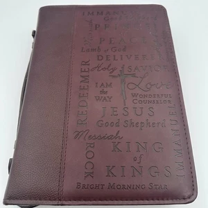 New American Standard Bible 1977 Text Thompson Chain-Reference Leather Zip Case - Picture 1 of 10