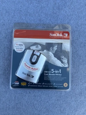 SanDisk USB 2.0 5-in-1 Card Reader Writer SDDR-99-A15  - Image 1 of 2