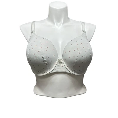 Бюстгальтер женский Torrid Plus 40DDD белый розовый со звездами на косточках эластичный изогнутый комфорт - Изображение 1 из 4