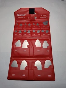 Starrett 26 Pcs Decimal Radius Gage Set. No. SD167G .010" Thru .500" - Picture 1 of 4