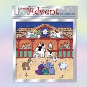 Krippe Krippenstall Szene Papier Adventskalender Weihnachten Countdown Neu - Bild 1 von 5