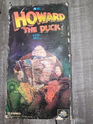 HOWARD THE DUCK (1986 VHS) Lea Thompson, Tim Robbins Marvel Comics - Image 1 of 4
